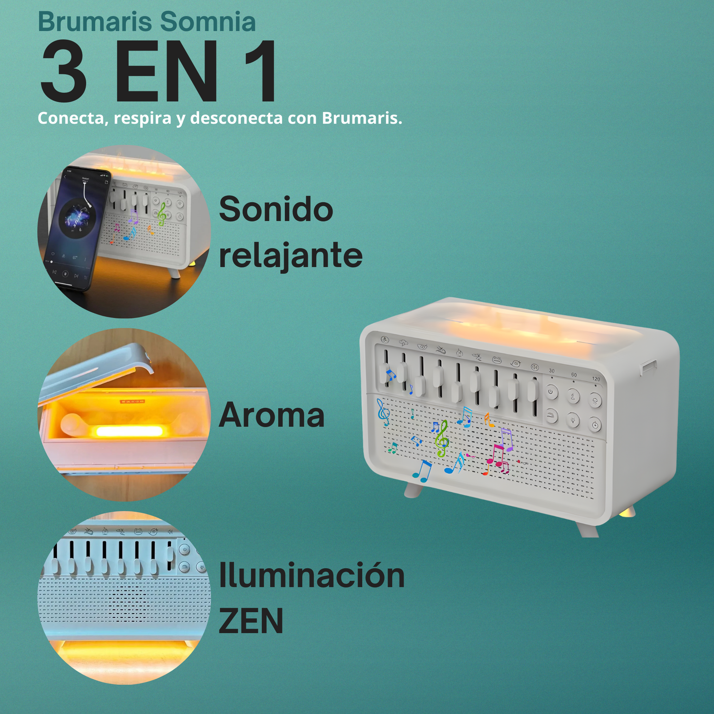 Humidificador de ruido blanco
